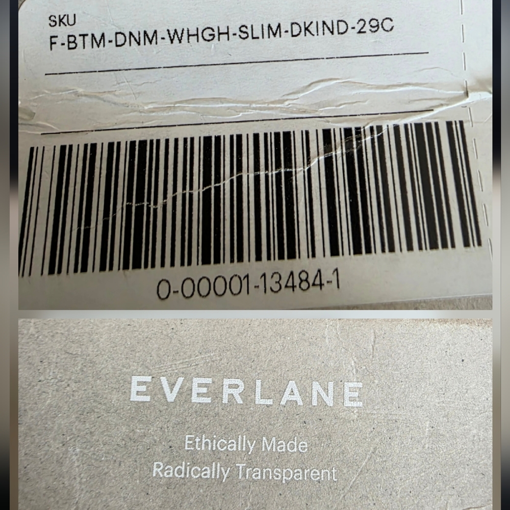 NEW Everlane The Way-High Slim Jean  Size 29S Dark Indigo - Picture 14 of 16